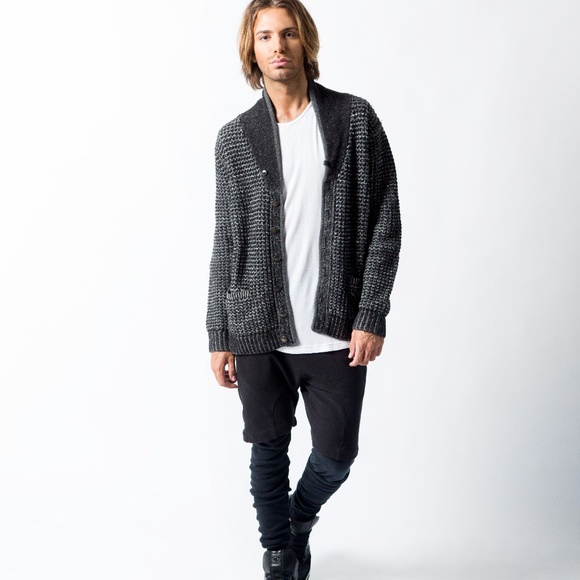 NWT RAG /& BONE NEIMAN MARCUS TARGET Cardigan Sweater Gray /& Black Wool SIZE L